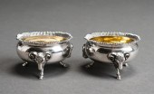TWO GORHAM PARTIAL GILT COIN S