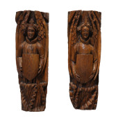 TWO GOTHIC ARCHITECTURAL ELEME