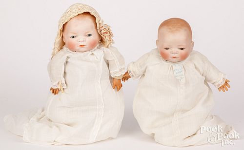 TWO GRACE PUTNAM BYE-LO BISQUE HEAD
