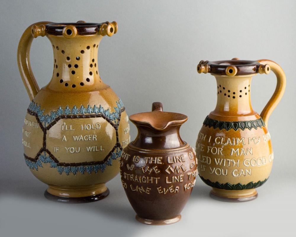 TWO GRADUATED DOULTON LAMBETH
