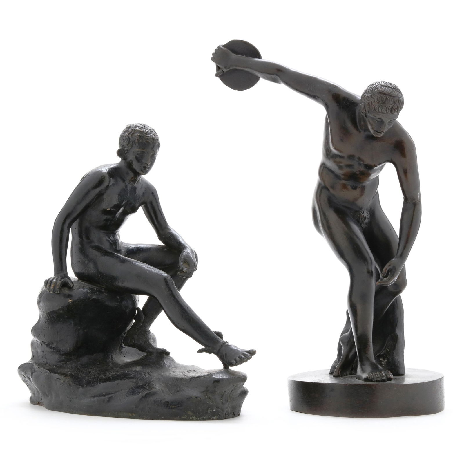 TWO GRAND TOUR BRONZE MODELS