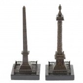TWO GRAND TOUR BRONZES OF ROMA