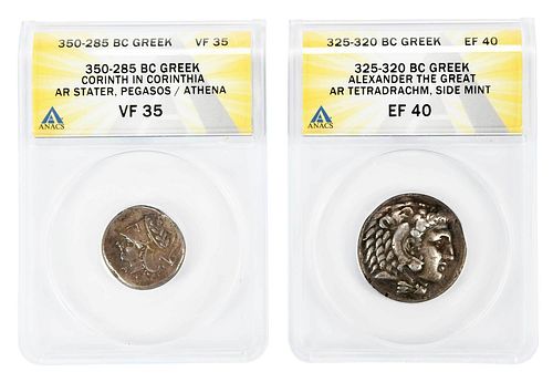 TWO GREEK COINSKings of Macedon,