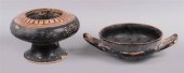 TWO GREEK DRINKING VESSELSTWO