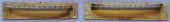 TWO GREEN-PAINTED SHIP'S HALF-