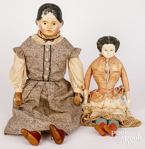 TWO GREINER TYPE PAPIER-MâCHé