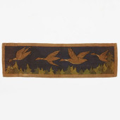 TWO GRENFELL HOOKED RUGS WITH