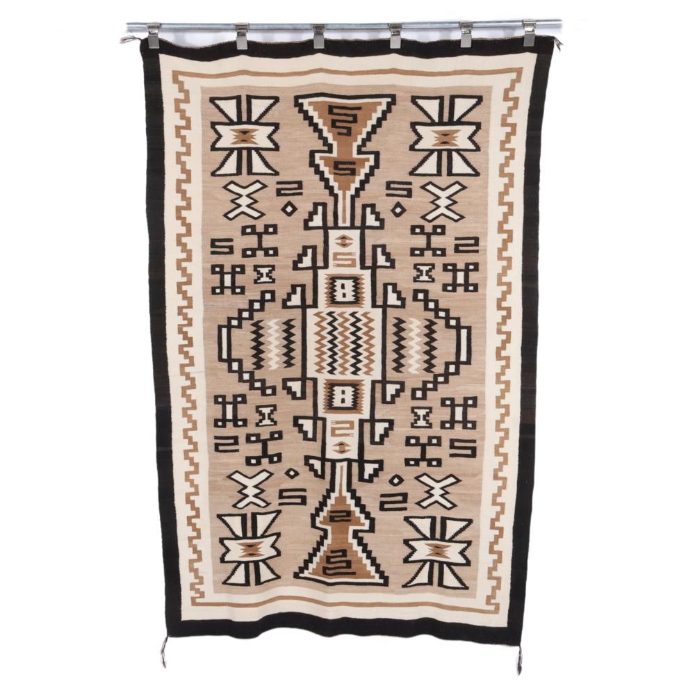 TWO GREY HILLS NAVAJO RUG