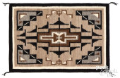 TWO GREY HILLS NAVAJO WEAVING<