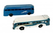 TWO GREYHOUND LINES TOY BUSES