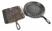 TWO GRISWOLD VINTAGE CAST IRON