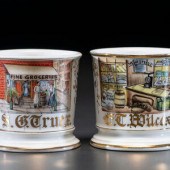 Two Grocer's Porcelain Occupat
