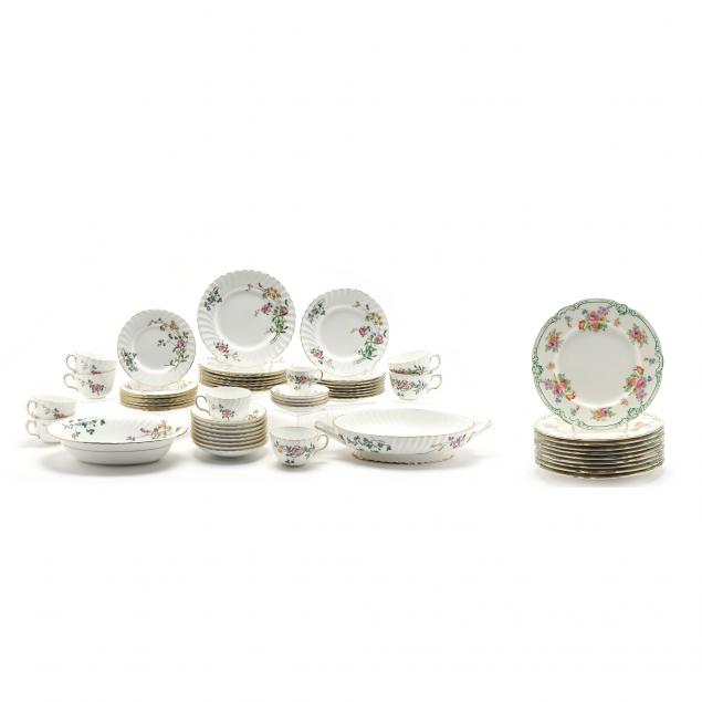 TWO GROUPS OF MINTON DINNERWARE,