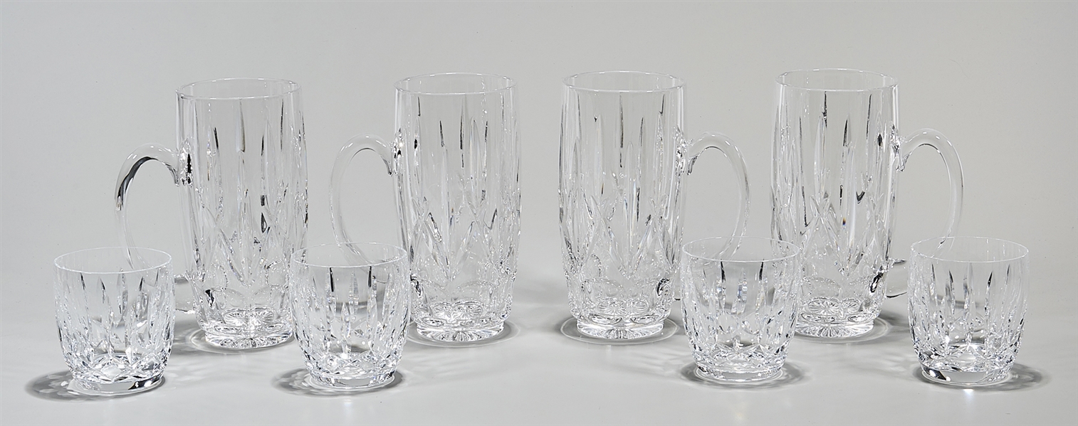 Two groups of Waterford crystal bar