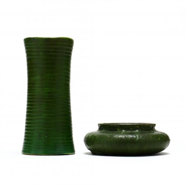 TWO GRUEBY ART POTTERY ITEMS