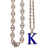 TWO GUCCI SILVER PLATED NECKLA