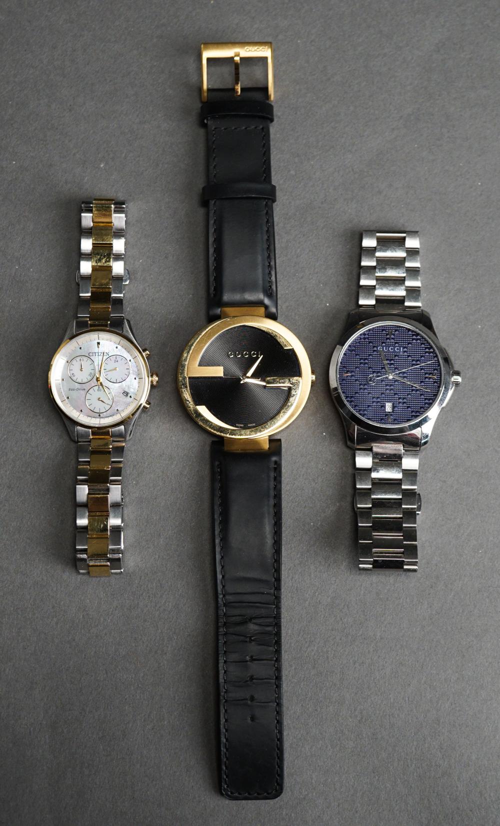 TWO GUCCI WRISTWATCHES AND