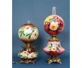 Two GWTW lamps, late 19th c.,