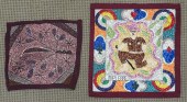 TWO HAITIAN FOLK ART BEADED EM