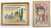 TWO HAITIAN PAINTINGSTwo Haiti