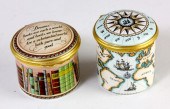 Two Halcyon Days Enamels Trave