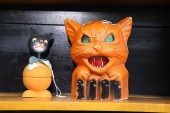 TWO HALLOWEEN ITEMS. Paper mac
