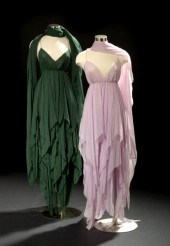 Two Halston Evening Gowns with