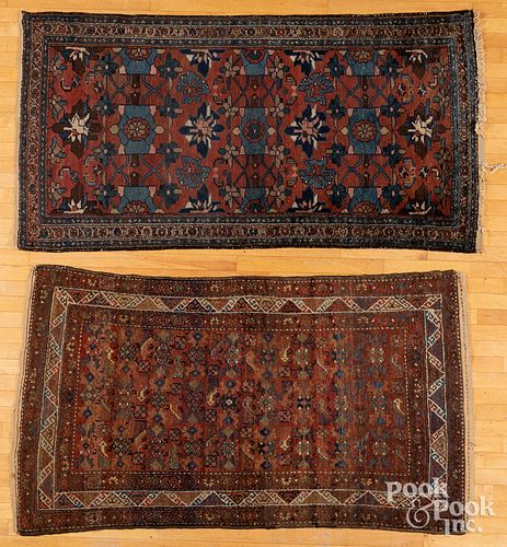 TWO HAMADAN CARPETS, EARLY 20TH