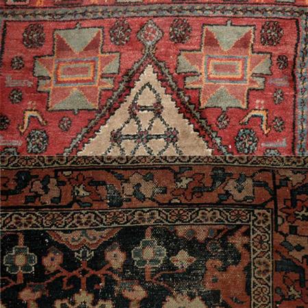 Two Hamadan Rugs 	 