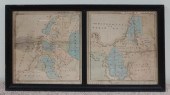 TWO HAND-COLORED ENGRAVED MAPS