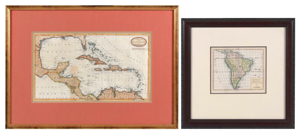 TWO HAND-COLORED MAPSTWO