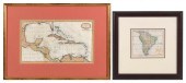TWO HAND-COLORED MAPSTWO HAND-