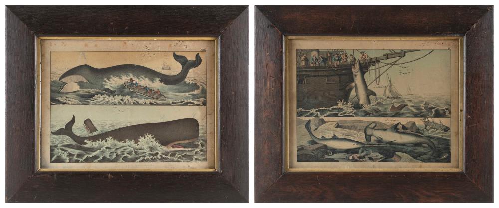 TWO HAND-COLORED MARITIME
