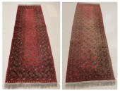 TWO HAND KNOTTED AFGHAN TURKME