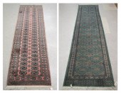 TWO HAND KNOTTED BOKHARA RUNNE