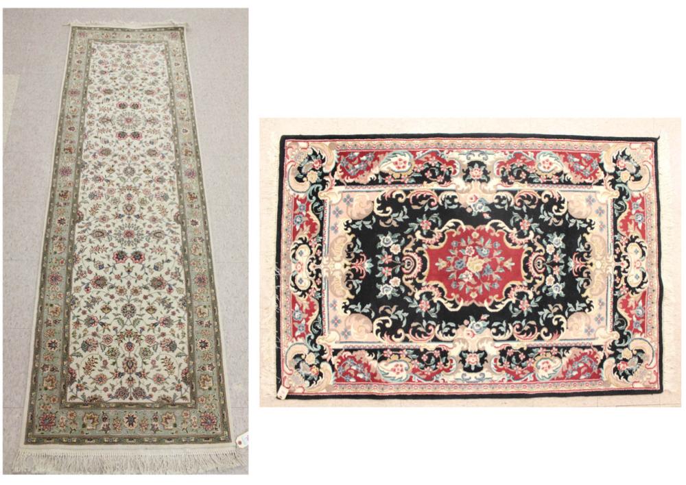 TWO HAND KNOTTED ORIENTAL AREA