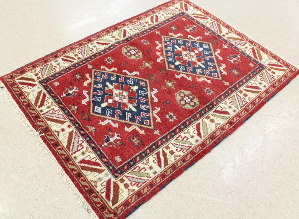 TWO HAND KNOTTED ORIENTAL AREA
