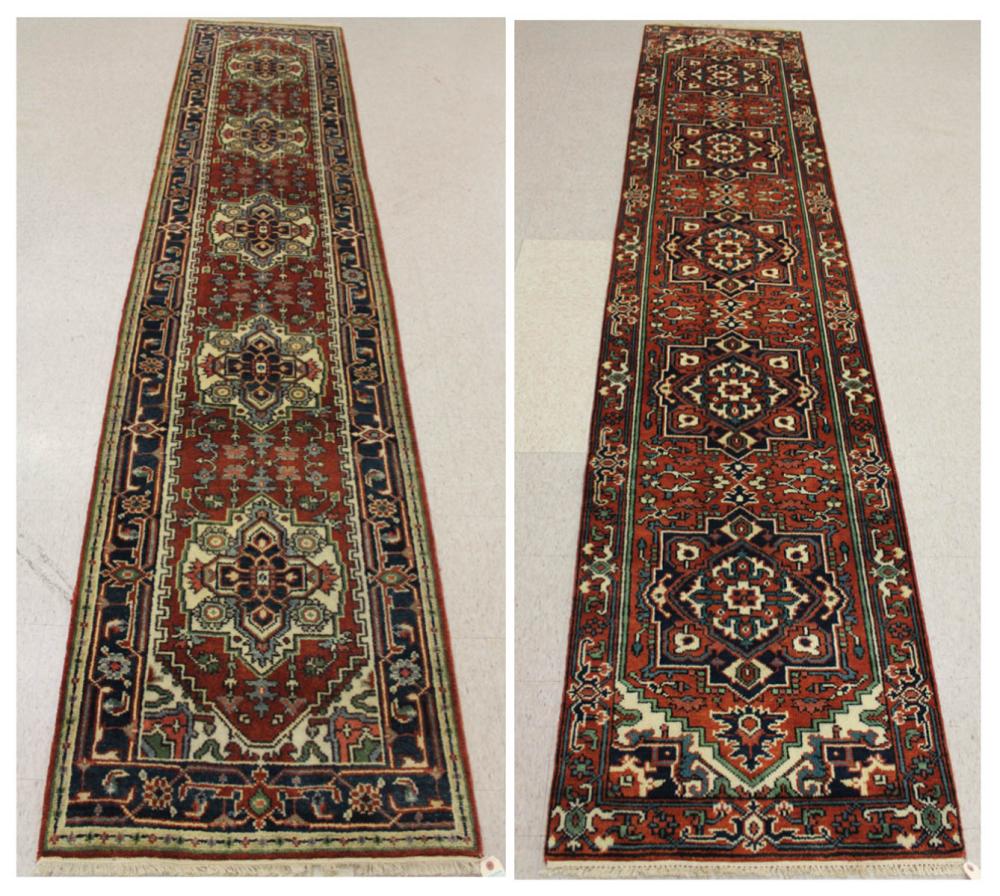TWO HAND KNOTTED ORIENTAL HALL