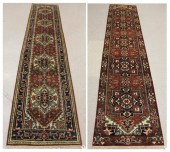 TWO HAND KNOTTED ORIENTAL HALL
