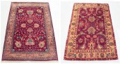 TWO HAND KNOTTED ORIENTAL RUGS