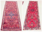 TWO HAND KNOTTED PERSIAN AREA