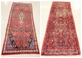 TWO HAND KNOTTED PERSIAN AREA