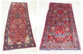 TWO HAND KNOTTED PERSIAN AREA