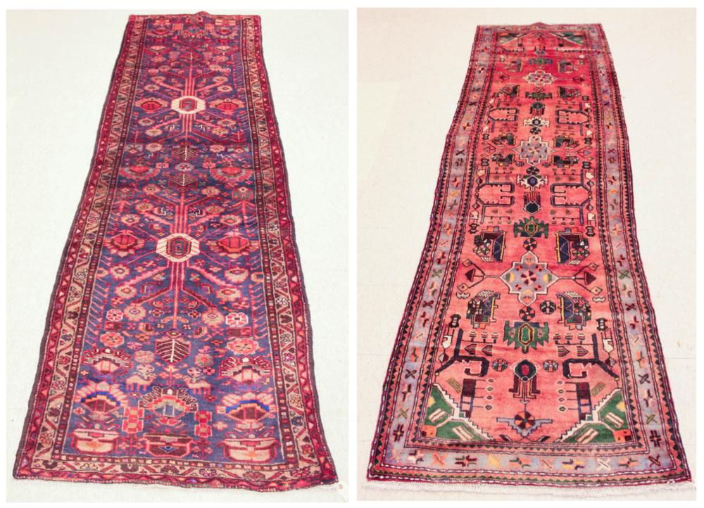 TWO HAND KNOTTED PERSIAN TRIBAL