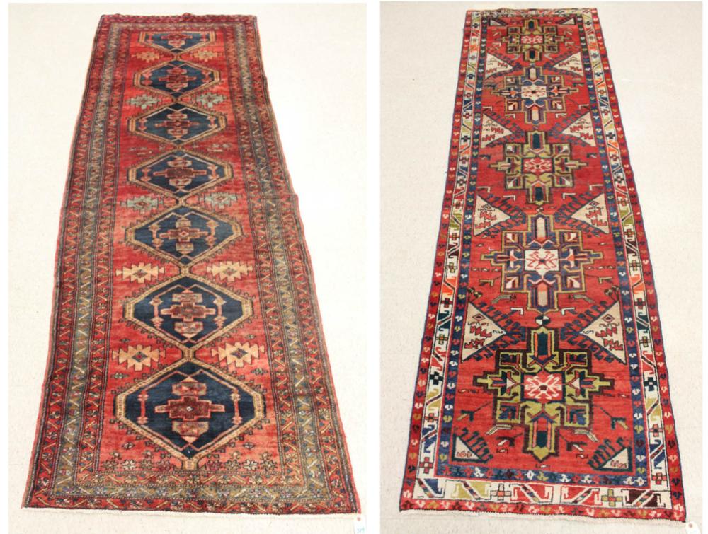 TWO HAND KNOTTED PERSIAN TRIBAL