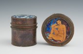 Two Hand Made Copper Boxes wit