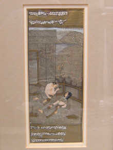 Two hand painted Persian miniatures