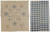 Two Hand-Woven Bed Covers Amer