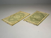 TWO HANDKNOTTED INDIAN RUGS WO
