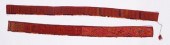 TWO HANDWOVEN COTTON BELTS, BA
